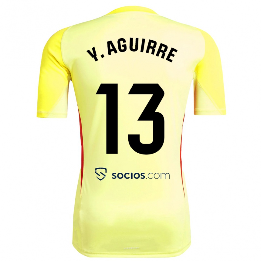 נשים כדורגל יולנדה אגירה גוטיירס #13 צהוב אדום שחור חולצת שוער 2025/26