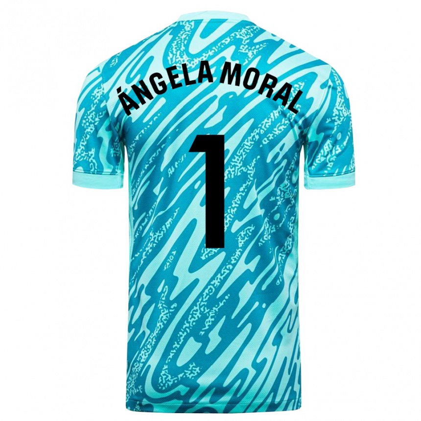 נשים כדורגל אנג׳לה מוראל #1 כחול שמיים לבן חולצת שוער 2025/26