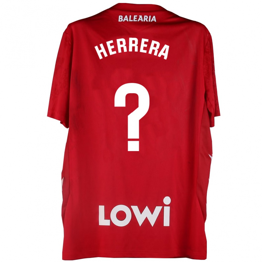 נשים כדורגל אסייר הררה סראנו #0 אדום לבן חולצת שוער 2025/26