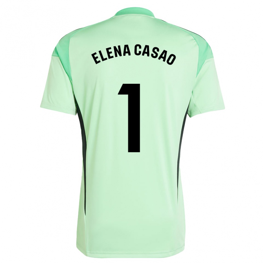 נשים כדורגל אלנה קאסאו לופס #1 ירוק בהיר שחור חולצת שוער 2025/26