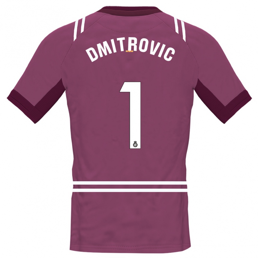 נשים כדורגל מרקו דמיטרוביץ' #1 בורדו לבן חולצת שוער 2025/26