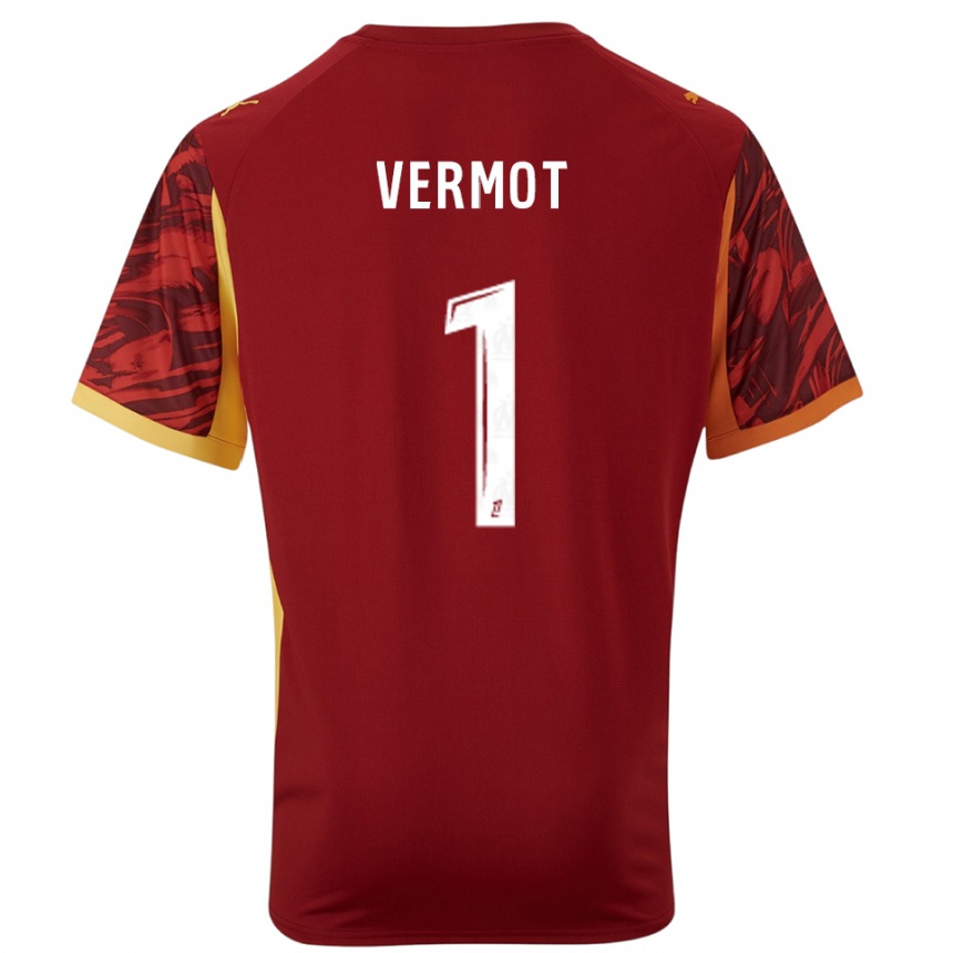 נשים כדורגל תיאו ורמו #1 בורדו חום חולצת שוער 2025/26