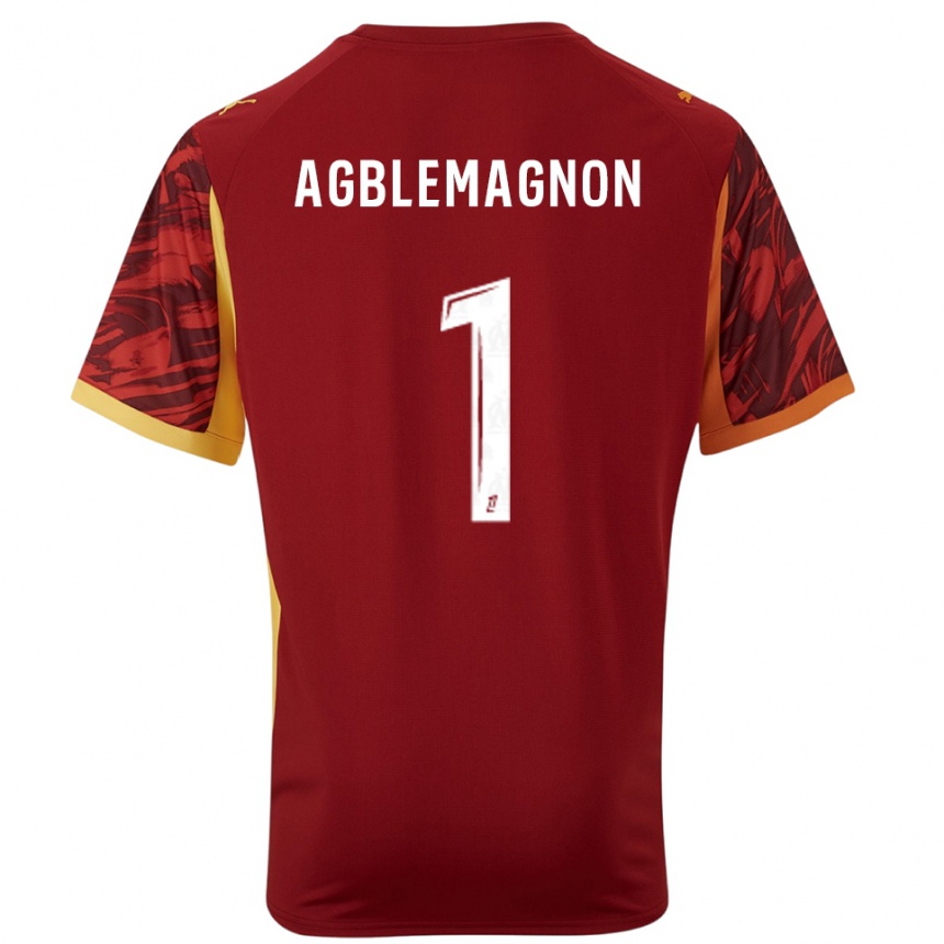 נשים כדורגל יורגן אגבלמאניון #1 בורדו חום חולצת שוער 2025/26