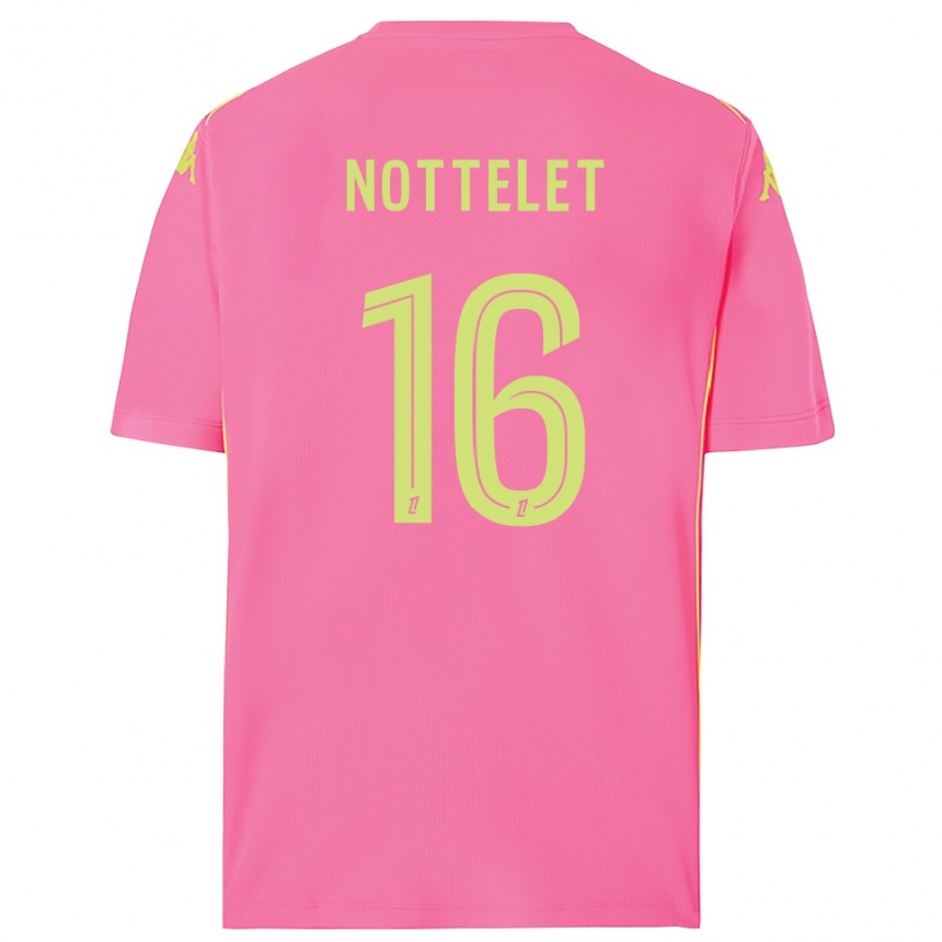 נשים כדורגל Gillian Nottelet #16 ורוד לוהט חולצת שוער 2025/26