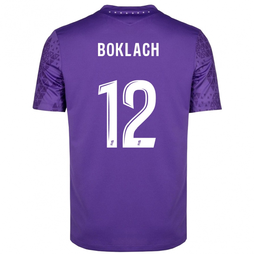 נשים כדורגל קטרינה בוקלאך #12 סגול לבן חולצת שוער 2025/26