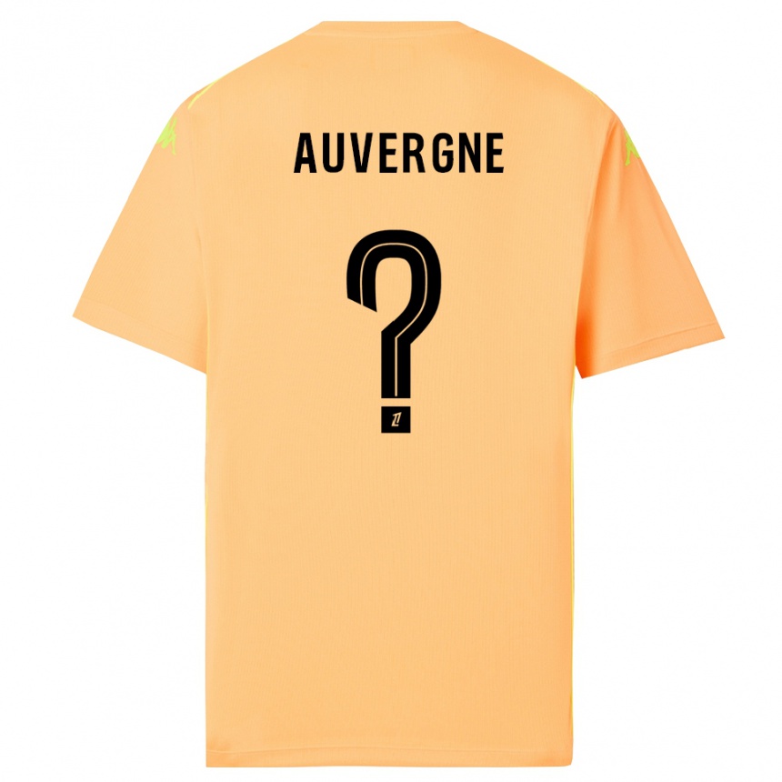 נשים כדורגל Dorian Auvergne #0 כתום בהיר שחור חולצת שוער 2025/26