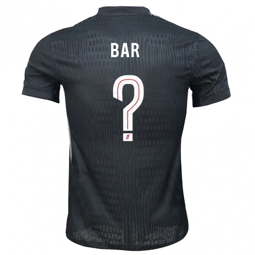 נשים כדורגל Arthur Bar #0 אפור כהה שחור חולצת שוער 2025/26