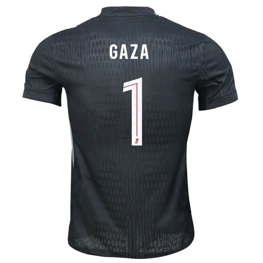 נשים כדורגל ג׳וני מעזה #1 אפור כהה שחור חולצת שוער 2025/26