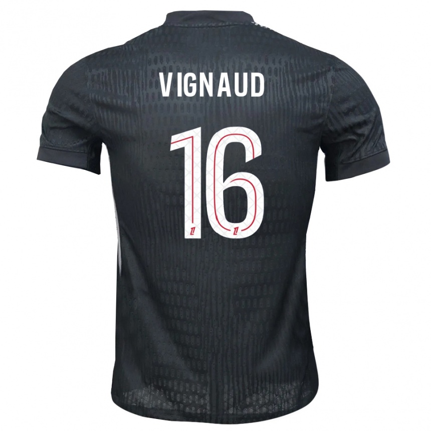 נשים כדורגל ארתור ויגנו #16 אפור כהה שחור חולצת שוער 2025/26