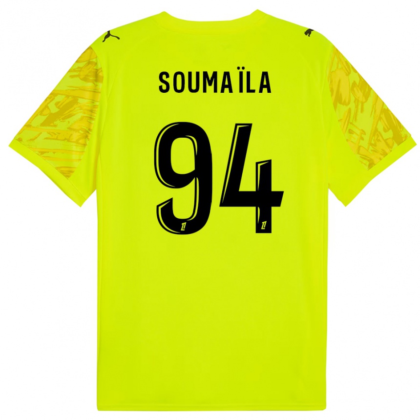 נשים כדורגל סומאילה סילה #94 ירוק פלורסנט צהוב חולצת שוער 2025/26