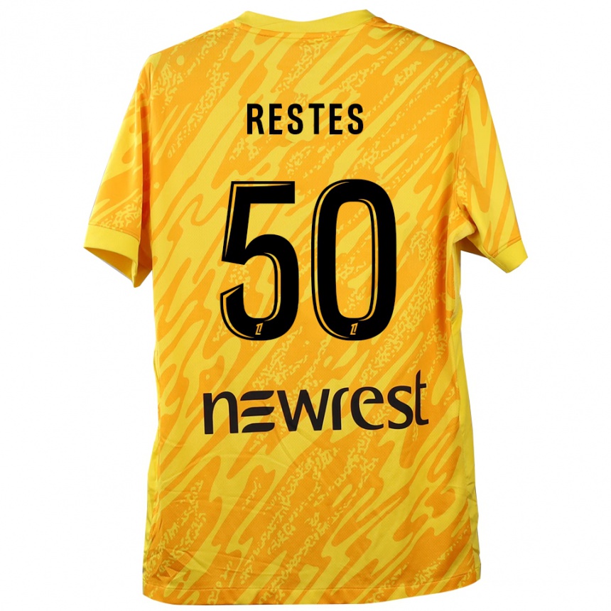 נשים כדורגל גיום נשאר #50 צהוב שחור חולצת שוער 2025/26