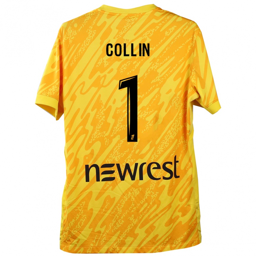 נשים כדורגל תיאו קולין #1 צהוב שחור חולצת שוער 2025/26