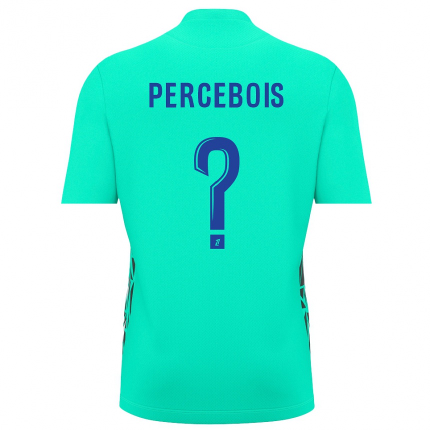 נשים כדורגל Marie Percebois #0 כחול אקווה חולצת שוער 2025/26