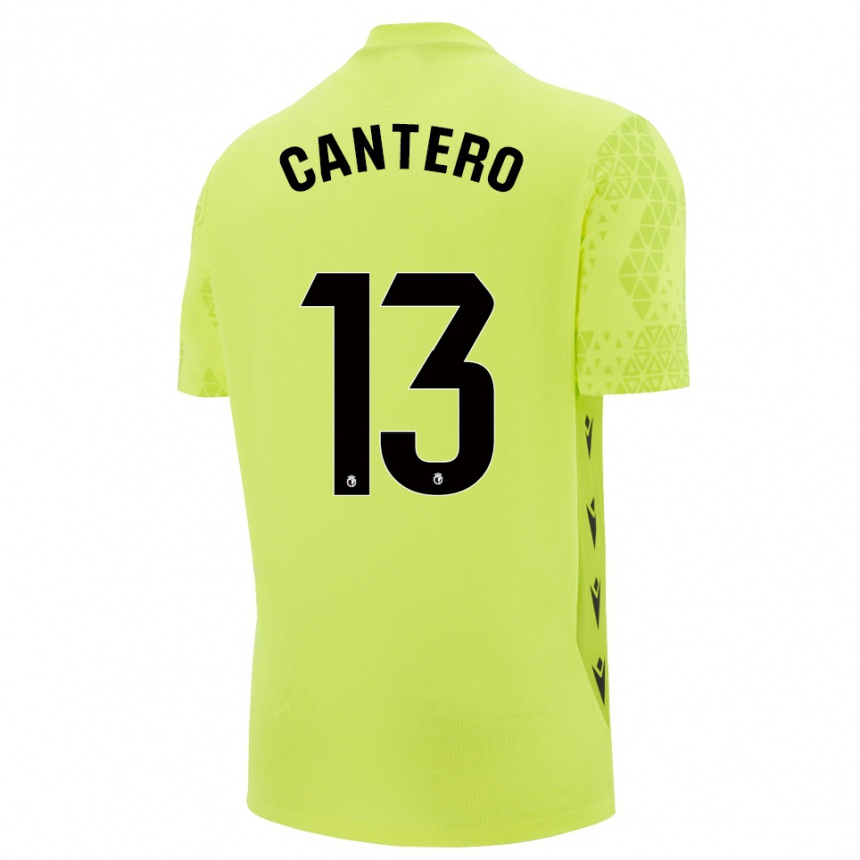 נשים כדורגל אנדר קנטרו #13 ירוק צהוב שחור חולצת שוער 2025/26