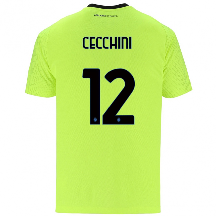 נשים כדורגל פיליפו צ׳קיני #12 ירוק צהוב אדום חולצת שוער 2025/26