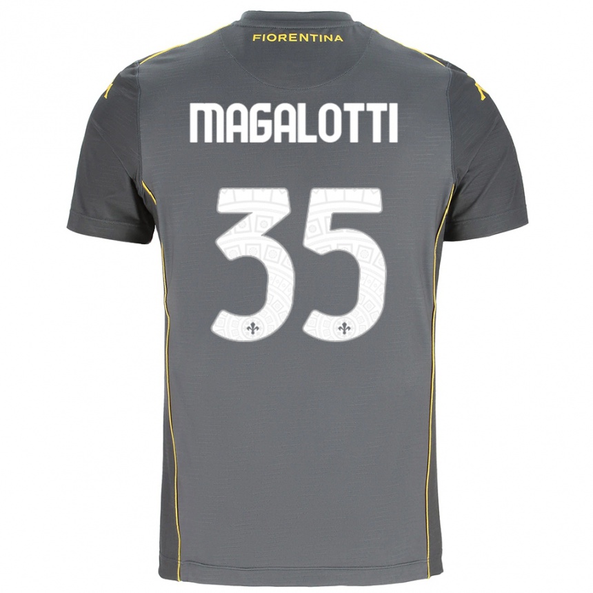 נשים כדורגל מתיה מגלוטי #35 אפור כהה צהוב חולצת שוער 2025/26