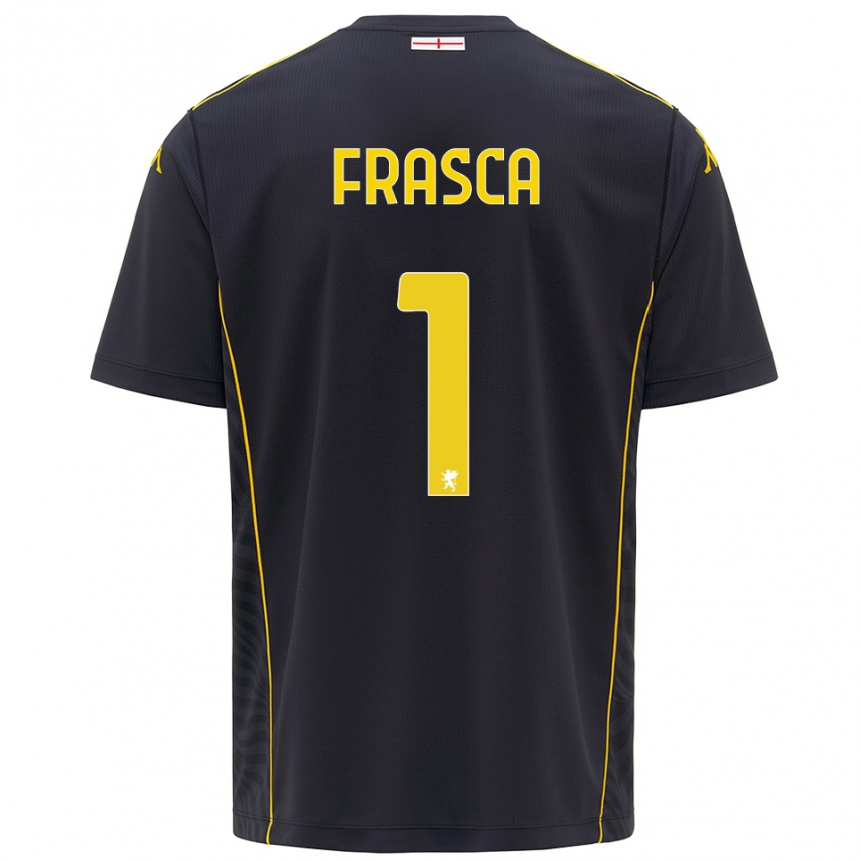 נשים כדורגל Andrea Frasca #1 שחור צהוב חולצת שוער 2025/26