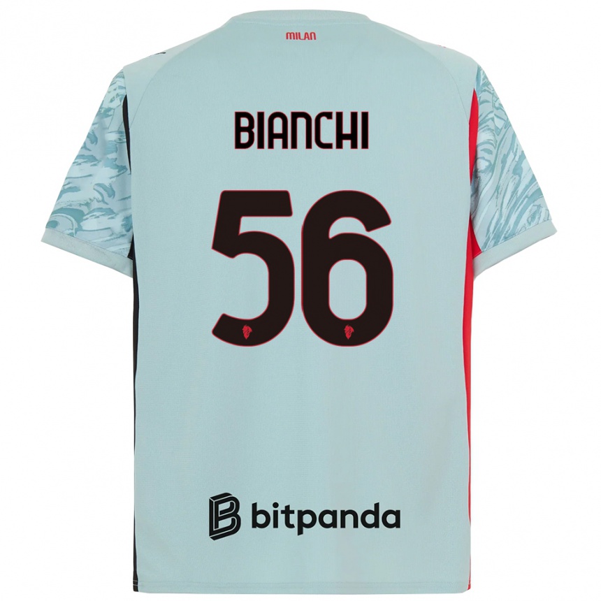 נשים כדורגל אלסנדרו ביאנקי #56 כחול בהיר אדום חולצת שוער 2025/26