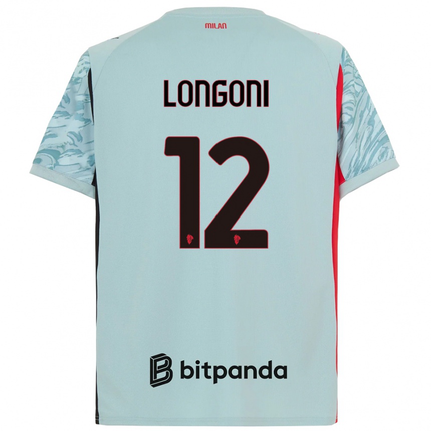 נשים כדורגל אלסנדרו לונגוני #12 כחול בהיר אדום חולצת שוער 2025/26