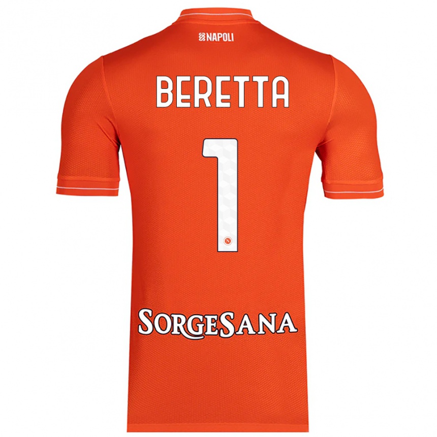 נשים כדורגל ביאטריצ'ה ברטה #1 כתום אדום לבן חולצת שוער 2025/26