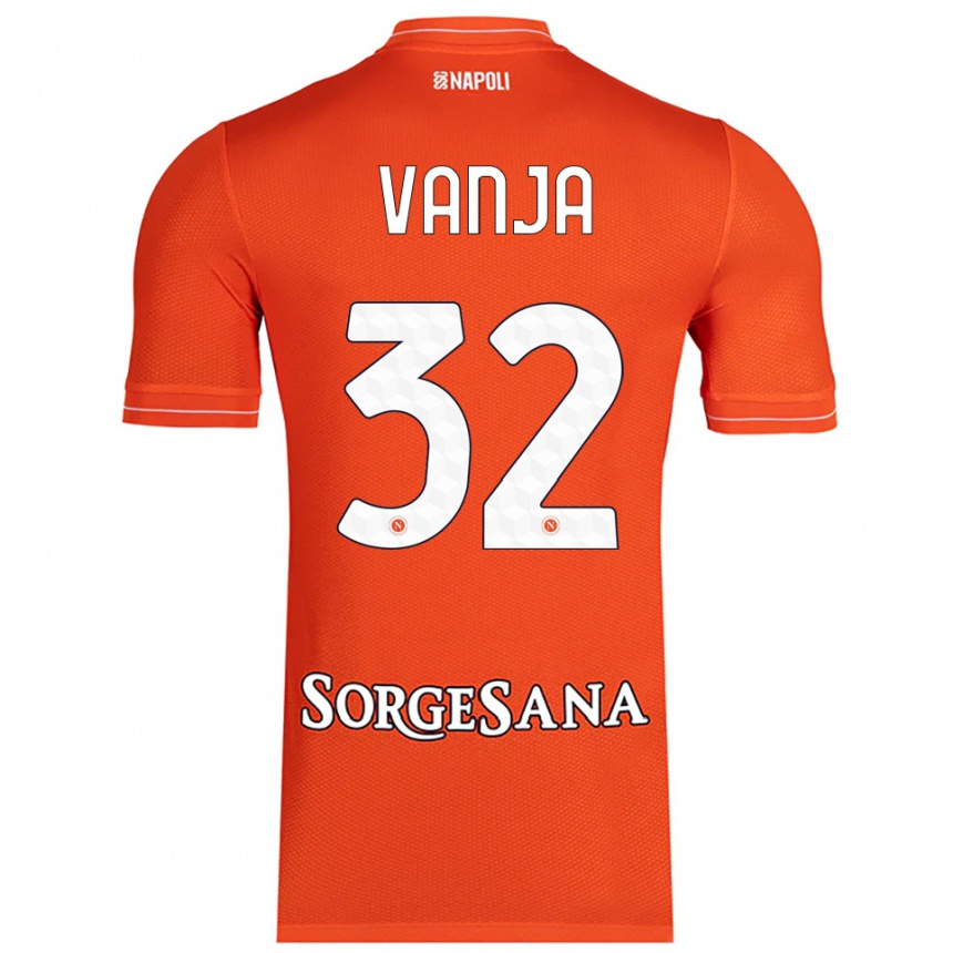 נשים כדורגל ואניה מילינקוביץ'-סאביץ' #32 כתום אדום לבן חולצת שוער 2025/26