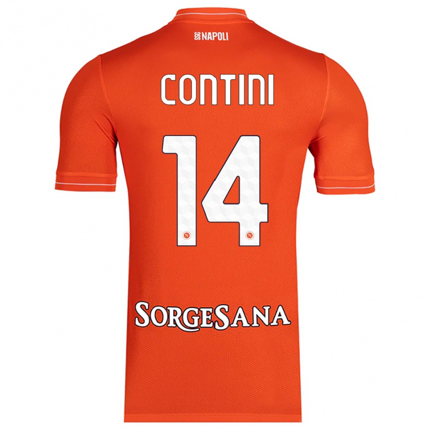 נשים כדורגל ניקיטה קונטיני #14 כתום אדום לבן חולצת שוער 2025/26