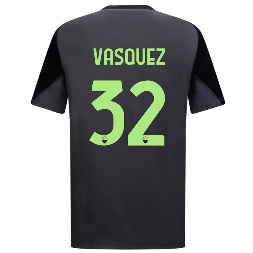 נשים כדורגל דוויס ואסקז #32 שחור ירוק בהיר חולצת שוער 2025/26