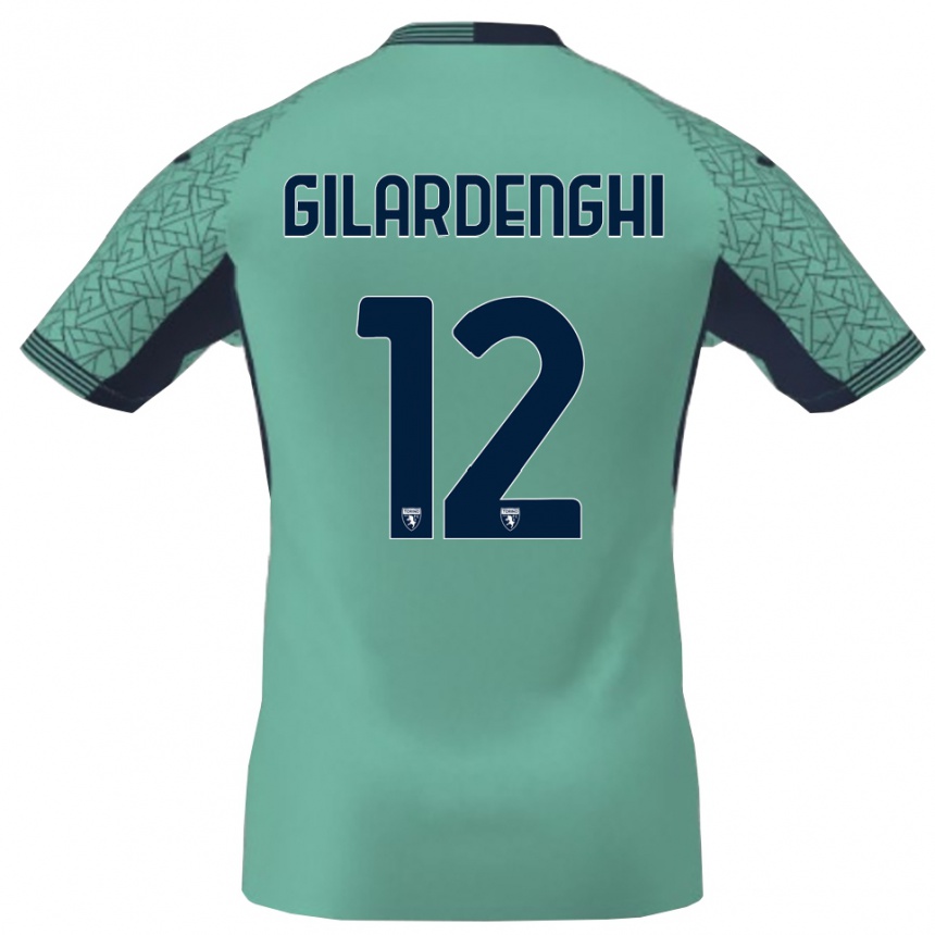 נשים כדורגל Riccardo Gilardenghi #12 לגונה כחולה חולצת שוער 2025/26