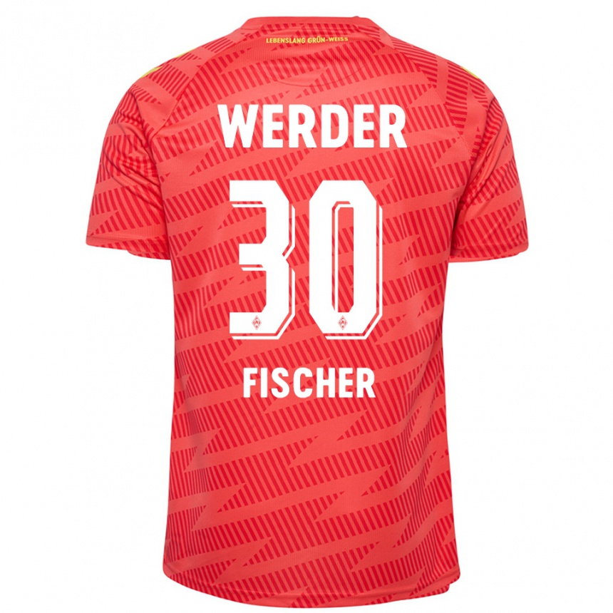 נשים כדורגל Vanessa Fischer #30 צהוב אדום חולצת שוער 2025/26