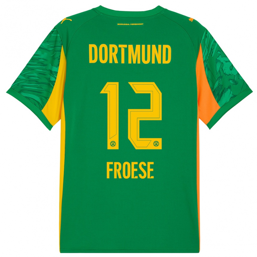 נשים כדורגל Julien Froese #12 כתום ירוק חולצת שוער 2025/26