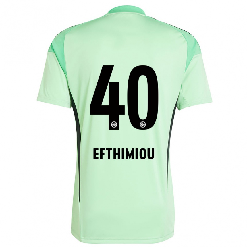 נשים כדורגל Sissis Efthimiou #40 שחור ירוק בהיר חולצת שוער 2025/26