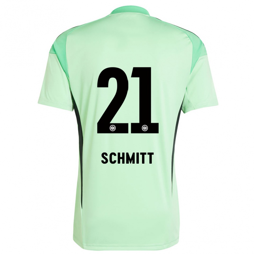 נשים כדורגל Joshua Schmitt #21 שחור ירוק בהיר חולצת שוער 2025/26