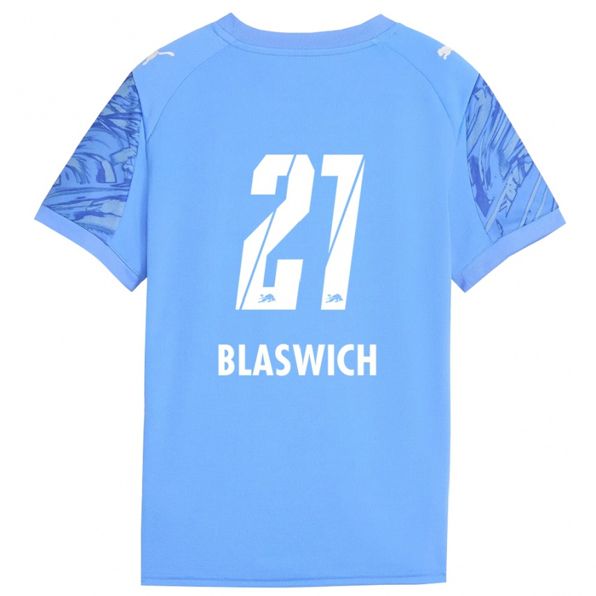 נשים כדורגל ג׳אניס בלאסוויץ' #21 כחול מלכותי אדום חולצת שוער 2025/26