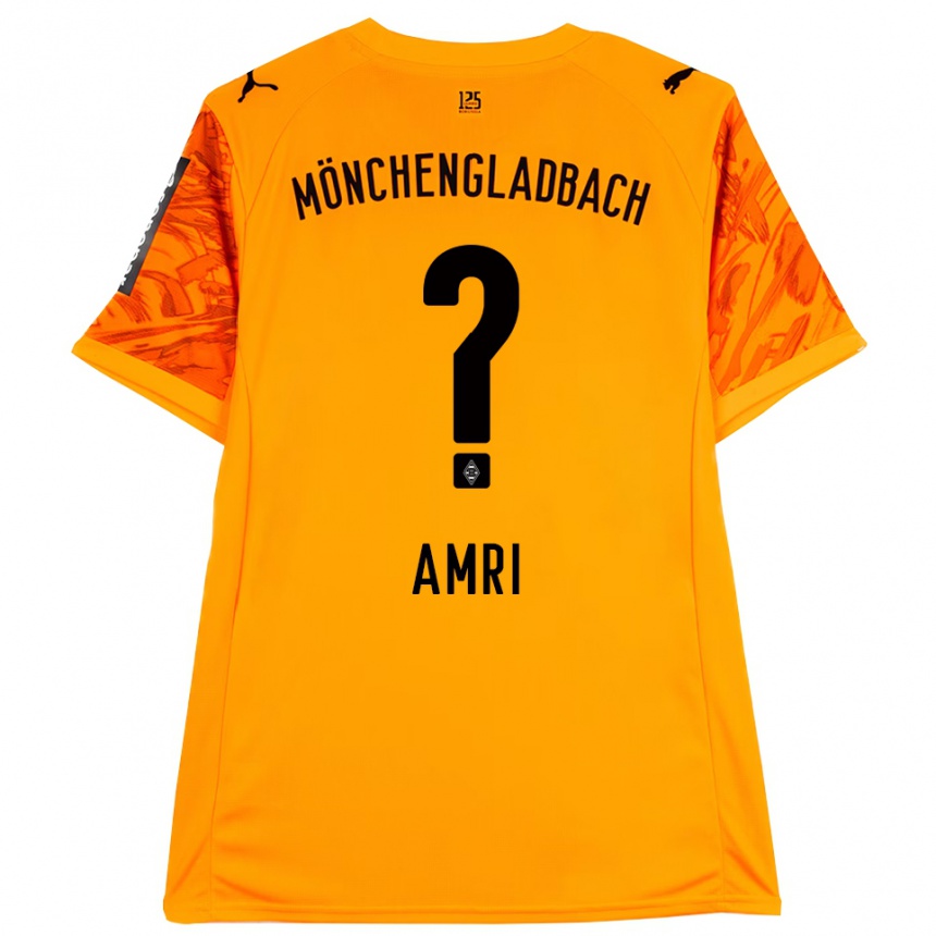 נשים כדורגל Abdelrahman Amri #0 שחור צהוב כתום חולצת שוער 2025/26