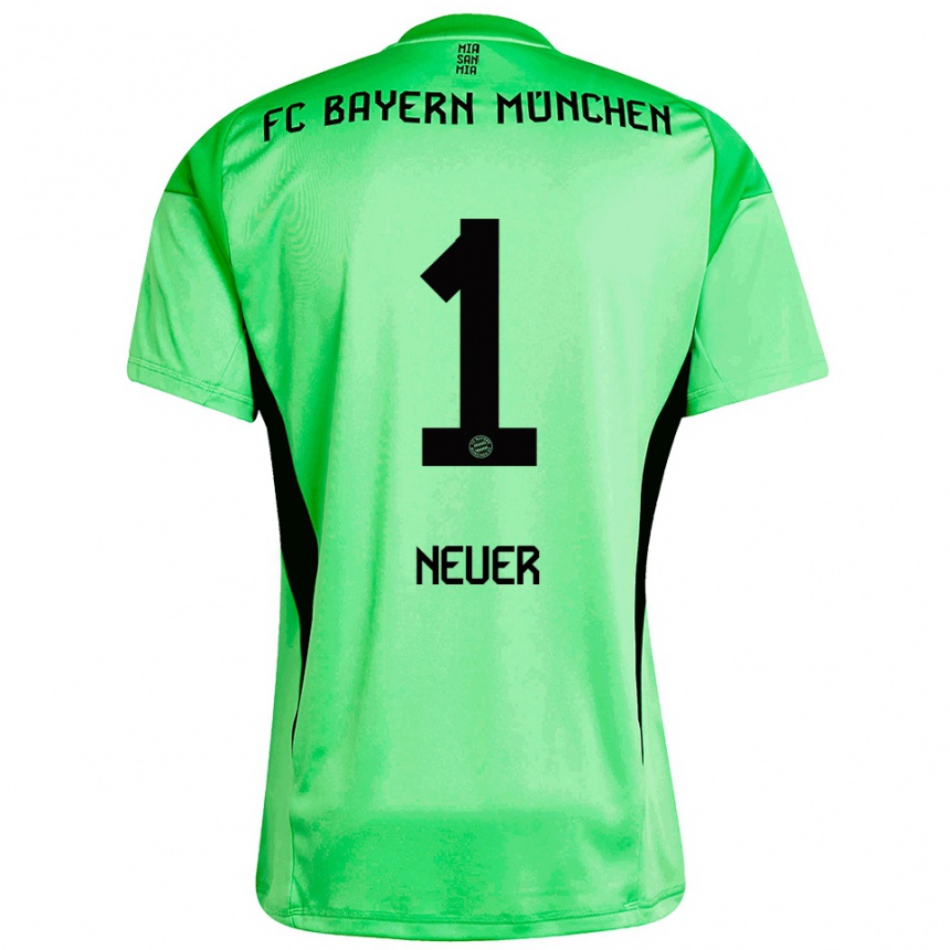 נשים כדורגל מנואל נוייר #1 ירוק אביבי בינוני חולצת שוער 2025/26