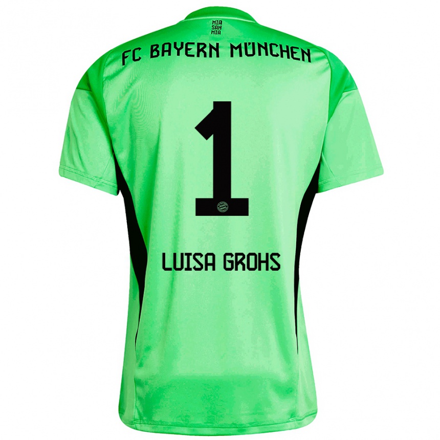 נשים כדורגל מריה לואיזה גרוס #1 ירוק אביבי בינוני חולצת שוער 2025/26