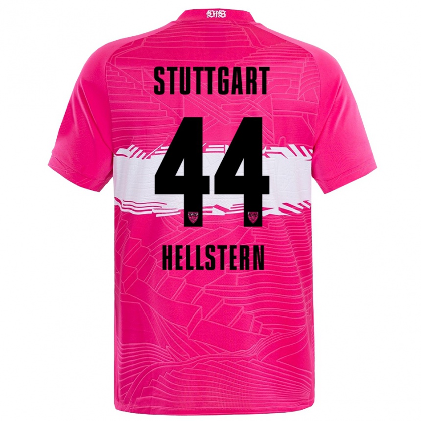 נשים כדורגל פלוריאן פסקל הלשטרן #44 שחור ורוד עמוק חולצת שוער 2025/26