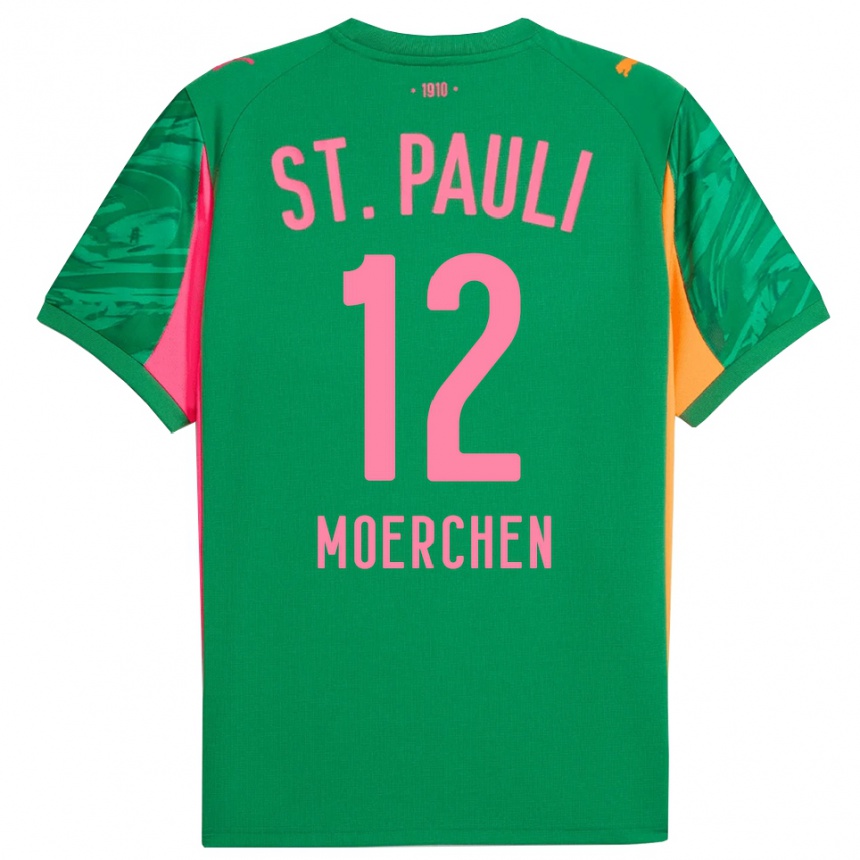 נשים כדורגל תיאו קוסימו מורצ׳ן #12 ורוד כתום ירוק חולצת שוער 2025/26