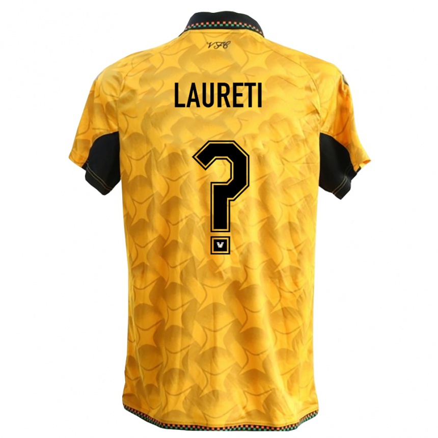 נשים כדורגל Tommaso Laureti #0 שחור צהוב חולצת שוער 2025/26