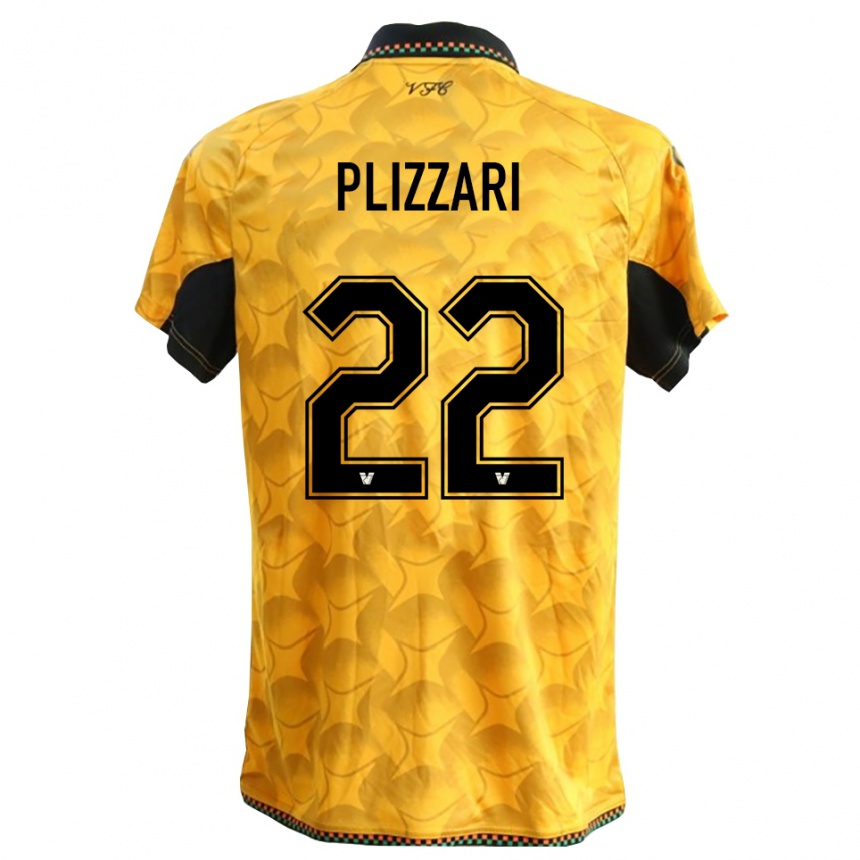נשים כדורגל אלסנדרו פליזארי #22 שחור צהוב חולצת שוער 2025/26