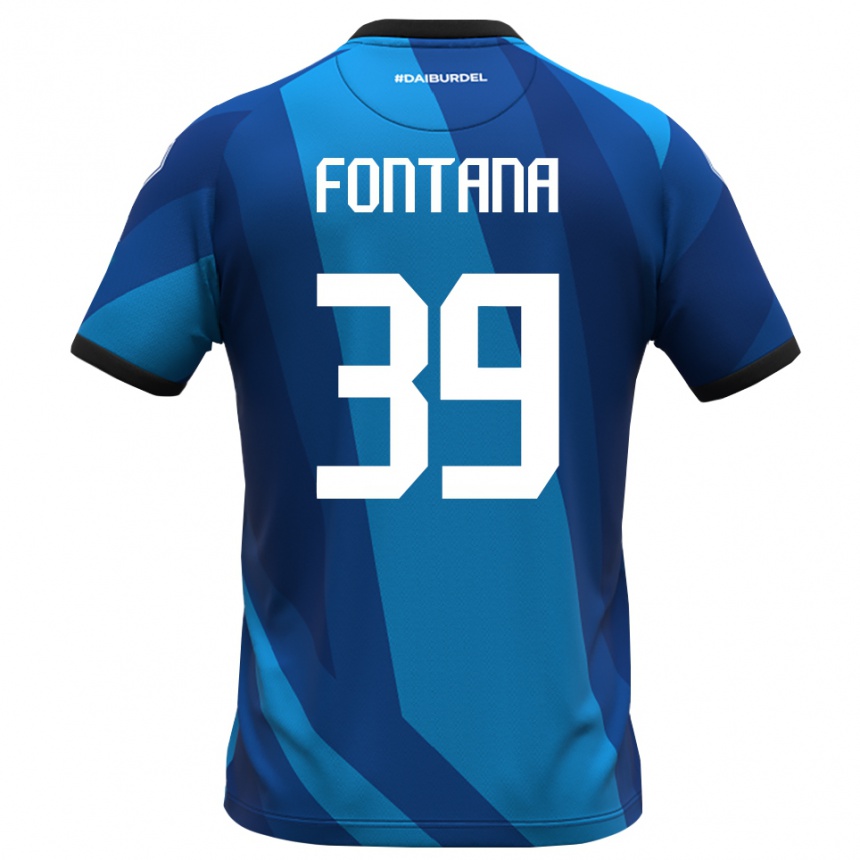 נשים כדורגל Niccolò Fontana #39 כחול רויאל כתום חולצת שוער 2025/26