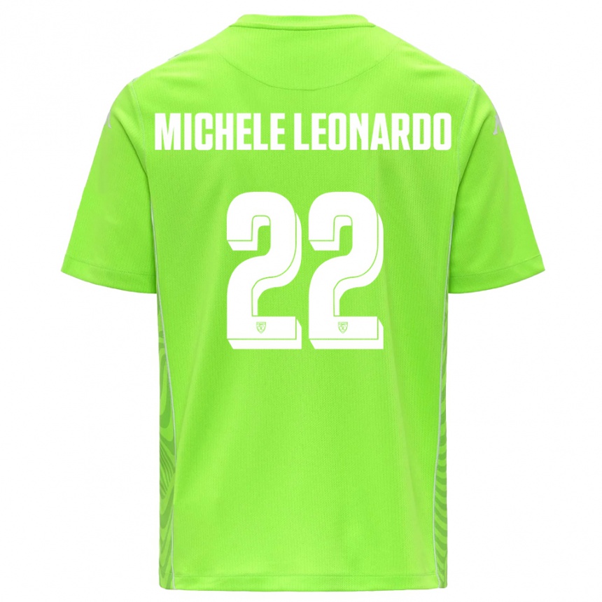נשים כדורגל מטאו מיקלה לאונרדו #22 לבן ירוק דשא חולצת שוער 2025/26