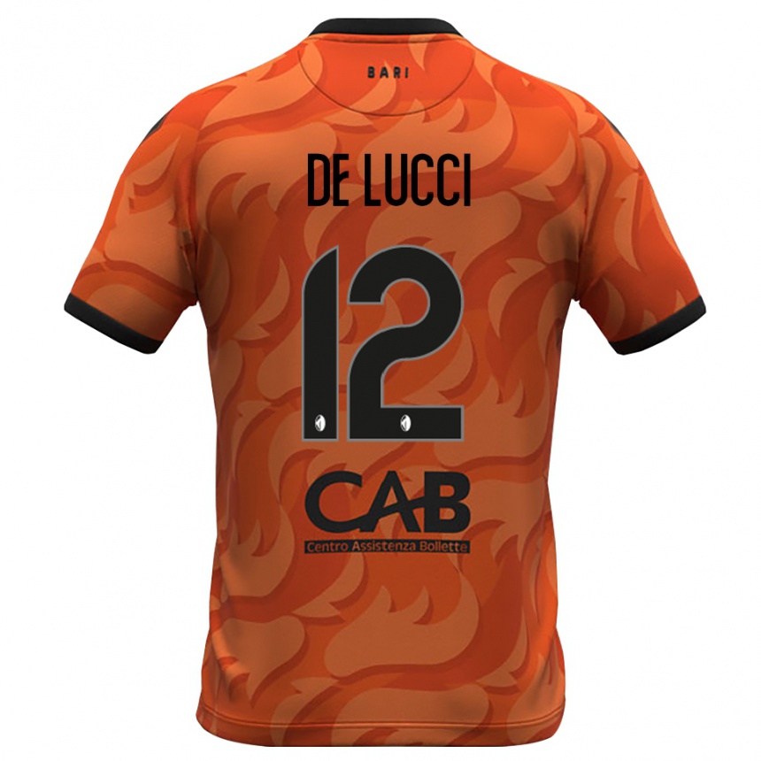 נשים כדורגל פאולו אנטוניו די לוצ׳י #12 שחור כתום כהה חולצת שוער 2025/26