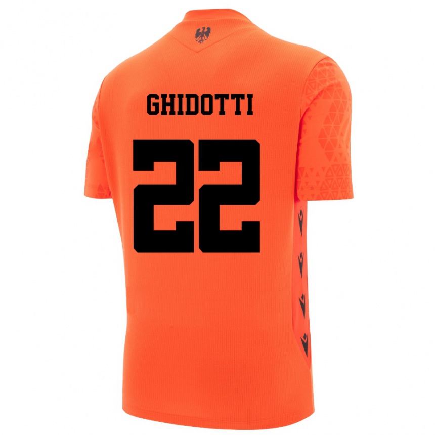 נשים כדורגל סימונה גידוטי #22 שחור כתום כהה חולצת שוער 2025/26