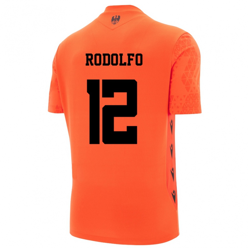 נשים כדורגל Luca Rodolfo #12 שחור כתום כהה חולצת שוער 2025/26