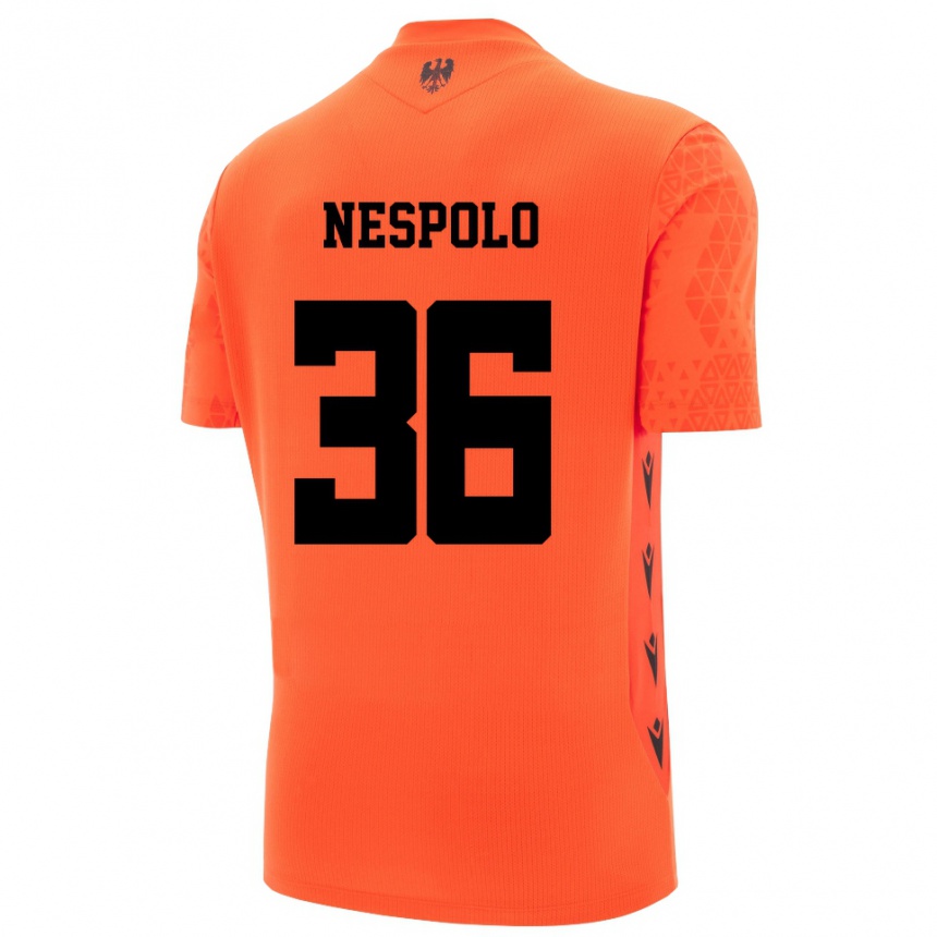 נשים כדורגל Sabrina Nespolo #36 שחור כתום כהה חולצת שוער 2025/26