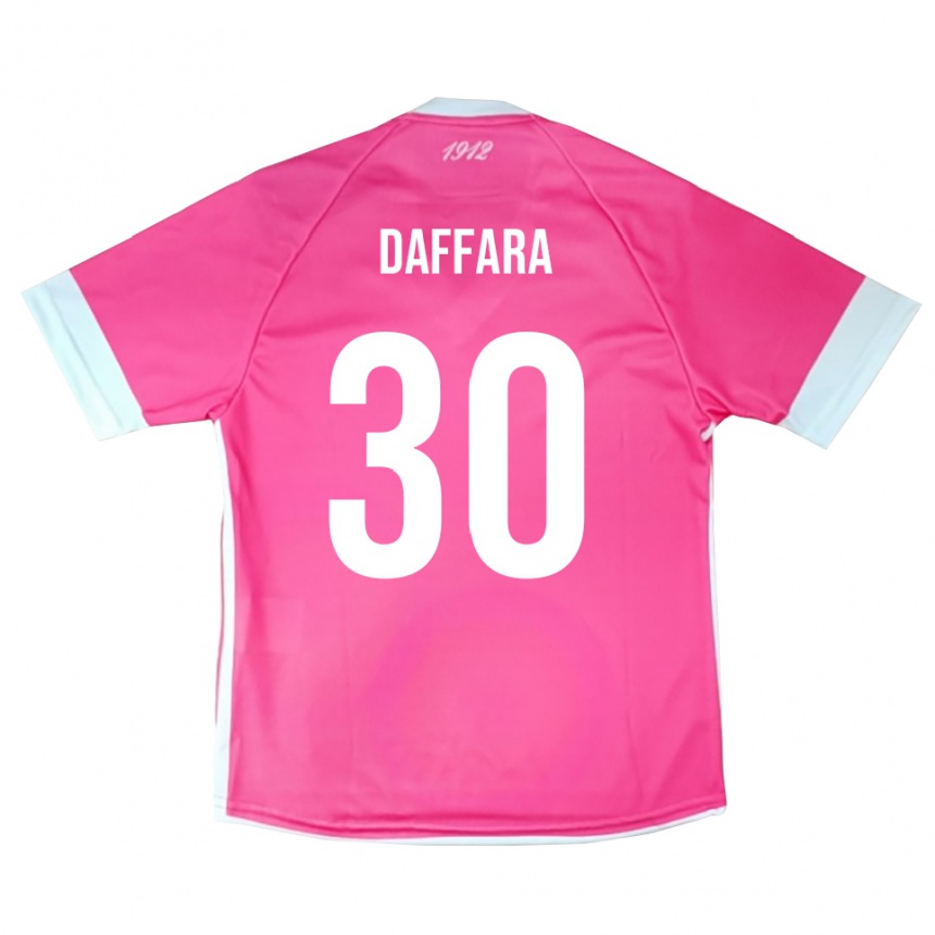 נשים כדורגל ג'ובאני דאפרה #30 לבן ורוד לוהט חולצת שוער 2025/26