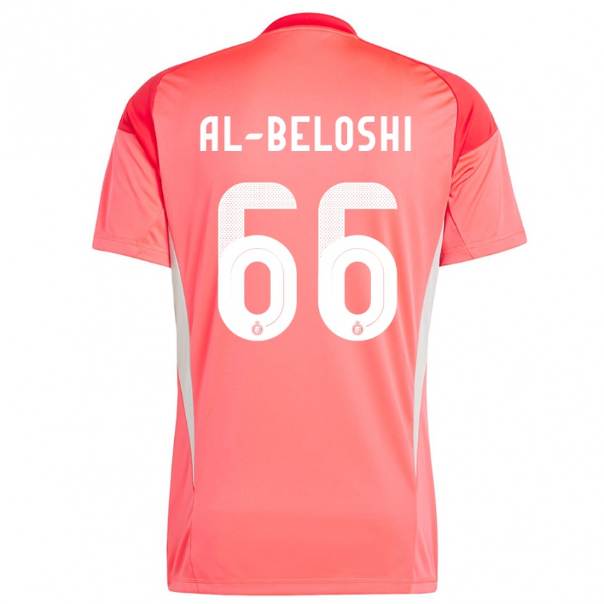 נשים כדורגל Reem Al-Beloshi #66 לבן צהוב כתום חולצת שוער 2025/26