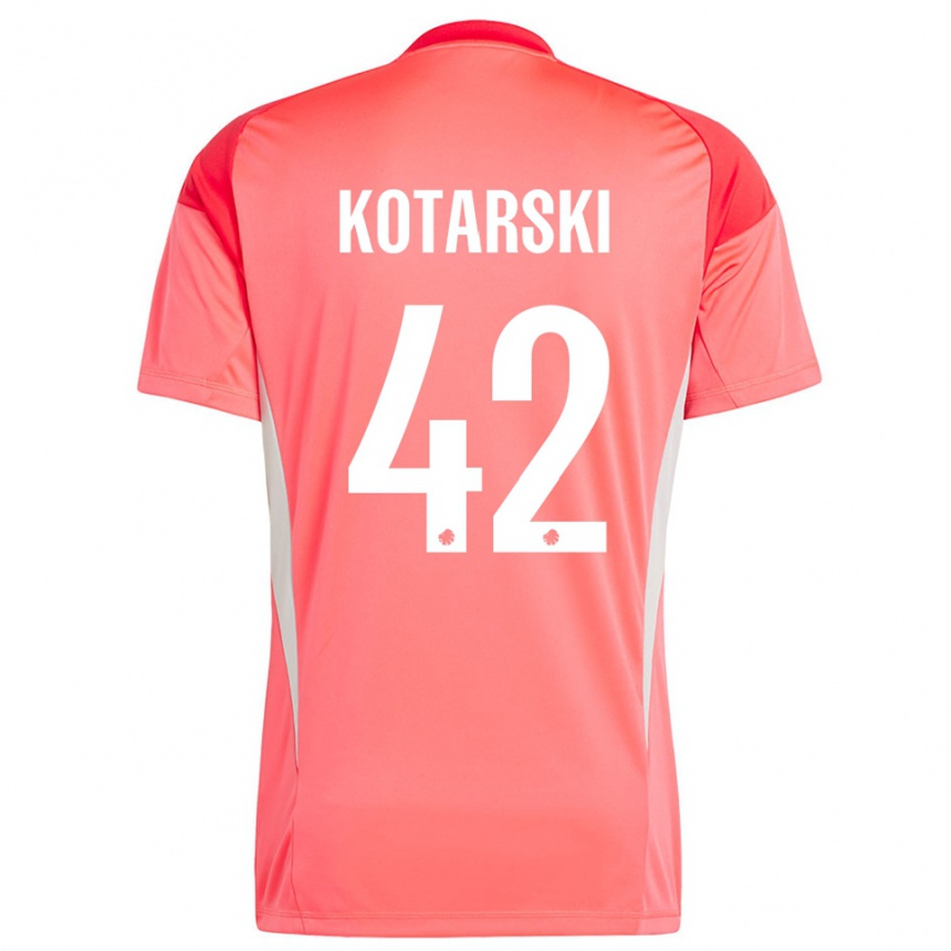 נשים כדורגל דומיניק קוטרסקי #42 לבן אדום חולצת שוער 2025/26