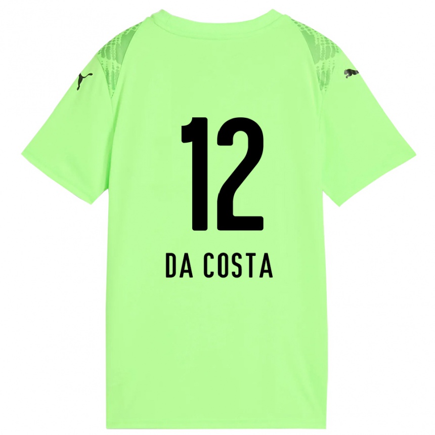 נשים כדורגל Paulo Da Costa #12 שחור ירוק בהיר חולצת שוער 2025/26